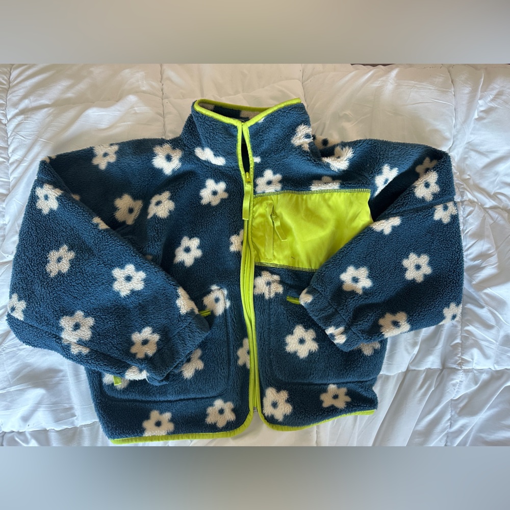 Urban Outfitters Blue Fleece with Neon Trim